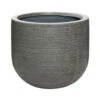 Cody Plant Pot - Ridged Dark Grey -Indoor Plants Store 6FSTRIGD2