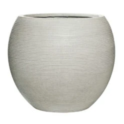 Abby Ball Plant Pot - Ridged Cement 14 Abby Ball Plant Pot - Ridged Cement -Indoor Plants Store Abby Ball Plant Pot Ridged Cement 51.5x44.5cm