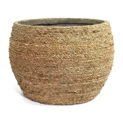 Abby Plant Pot - Straw Grass 8 Abby Plant Pot - Straw Grass -Indoor Plants Store Abby Plant Pot Straw Grass 40cm