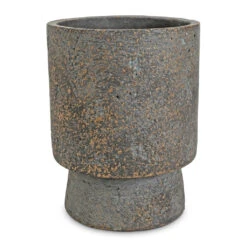 Aily Plant Pot - Earth Cement -Indoor Plants Store Aily Plant Pot Anthracite 14x18cm