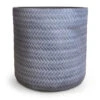 Angle Cylinder Plant Pot - Grey -Indoor Plants Store Angle Cylinder Plant Pot Grey 30x30cm