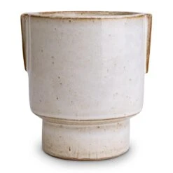 Aries Handles Plant Pot - White 10 Aries Handles Plant Pot - White -Indoor Plants Store Aries Handles Plant Pot White 14x15cm