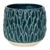 Arles Leaf Plant Pot - Teal 2 Arles Leaf Plant Pot - Teal -Indoor Plants Store Arles Leaf Plant Pot Teal 17x17cm