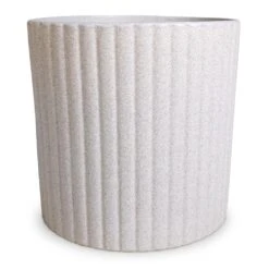 Azalea Ribbed Plant Pot - Speckled Grey Stone -Indoor Plants Store Azalea Ribbed Plant Pot Speckled Grey Stone 20x20cm