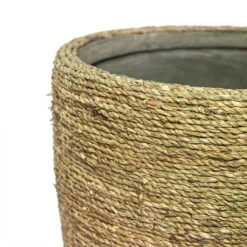 Ben Plant Pot - Straw Grass -Indoor Plants Store Ben Plant Pot Straw Grass Close Up