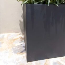 Block Natural Planter - Black -Indoor Plants Store Block Natural Planter Black 1