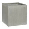 Block Planter - Ridged Cement -Indoor Plants Store Block Planter Ridged Cement 40x40x40cm