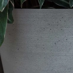 Bucket Refined Planter - Clouded Grey -Indoor Plants Store Bucket Refined Planter Clouded Grey Textured Sandstone
