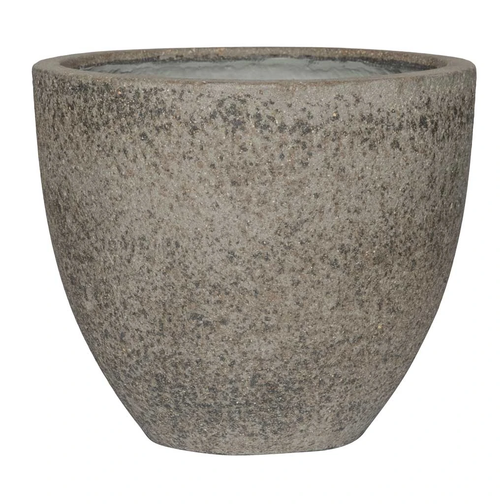 Jesslyn Cement & Stone Plant Pot - Granite Grey 3 Jesslyn Cement & Stone Plant Pot - Granite Grey