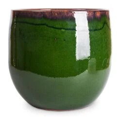 Charlotte Plant Pot - Green -Indoor Plants Store Charlotte Plant Pot Green 29x25cm