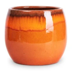 Charlotte Plant Pot - Orange -Indoor Plants Store Charlotte Plant Pot Orange 19x16cm