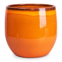 Charlotte Plant Pot - Orange -Indoor Plants Store Charlotte Plant Pot Orange 29x25cm