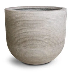 Cody Plant Pot - Ridged Cement 17 Cody Plant Pot - Ridged Cement -Indoor Plants Store Cody Plant Pot Ridged Cement 35x31cm