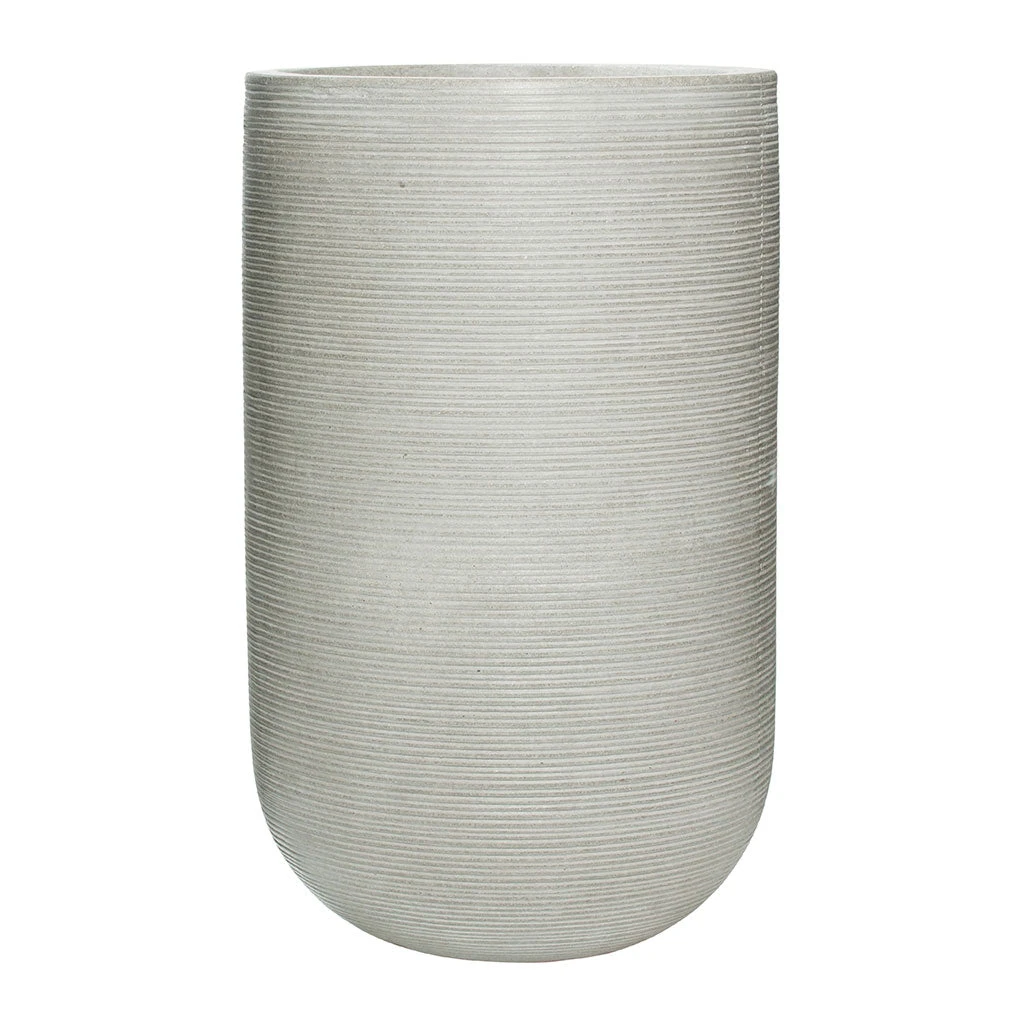 Cody Plant Vase - Ridged Cement 10 Cody Plant Vase - Ridged Cement - Image 8