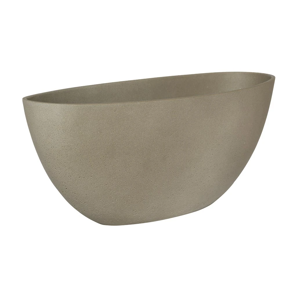 Dorant Refined Oval Plant Bowl - Clouded Grey 3 Dorant Refined Oval Plant Bowl - Clouded Grey
