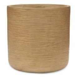 Dune Cylinder Planter - Almond -Indoor Plants Store Dune Cylinder Planter Almond 44x44cm