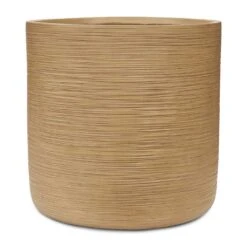 Dune Cylinder Planter - Almond -Indoor Plants Store Dune Cylinder Planter Almond 53x52cm