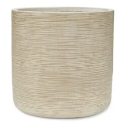Dune Cylinder Planter - Oat -Indoor Plants Store Dune Cylinder Planter Oat 44x44cm
