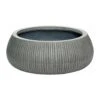 Eileen Plant Bowl - Ridged Dark Grey -Indoor Plants Store Eileen Plant Bowl Ridged Dark Grey