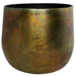 Elisa Metal Plant Pots - Set Of 3 - Vintage Green -Indoor Plants Store Elisa Metal Plant Pots Set of 3 Vintage Green Single