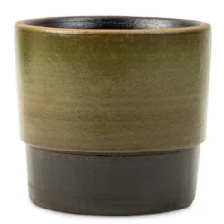 Erik Plant Pot - Dark Olive -Indoor Plants Store Erik Plant Pot Olive 14x12cm
