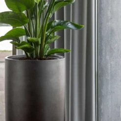 Gradient Partner Planter - Matt Grey -Indoor Plants Store Gradient Partner Planter Matt Grey 3
