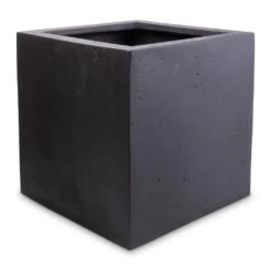 Grigio Cube Planter - Anthracite Concrete -Indoor Plants Store Grigio Cube Planter Anthracite Concrete 40x40x40cm