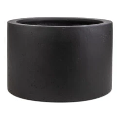 Grigio Cylinder Planter - Anthracite Concrete -Indoor Plants Store Grigio Cylinder Planter Anthracite Concrete 48x32cm