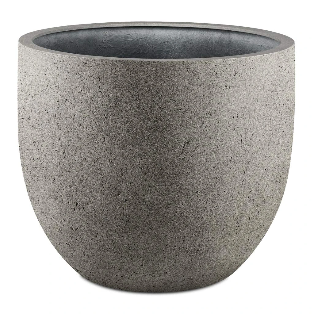 Grigio New Egg Pot Planter - Natural Concrete 3 Grigio New Egg Pot Planter - Natural Concrete