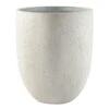 Grigio Tall Egg Pot Planter - Antique White Concrete -Indoor Plants Store Grigio Tall Egg Pot Planter Antique White Concrete 30x35cm