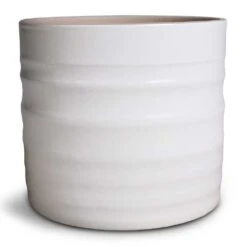 Hadleigh Plant Pot - White 15 Hadleigh Plant Pot - White -Indoor Plants Store Hadleigh Plant Pot White 14x13cm