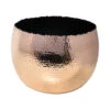 Hammered Bowl - Copper With Black -Indoor Plants Store Hammered Bowl Copper Black30cm