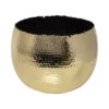 Hammered Bowl - Gold With Black