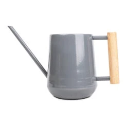 Indoor Watering Can 0.7L - Charcoal With Beech Handle -Indoor Plants Store Indoor Watering Can 0.7L Charcoal with Beech Handle