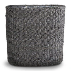 Isaac Plant Baskets - Set Of 3 - Oval - Black 17 Isaac Plant Baskets - Set Of 3 - Oval - Black -Indoor Plants Store Isaac Plant Baskets Round Black A