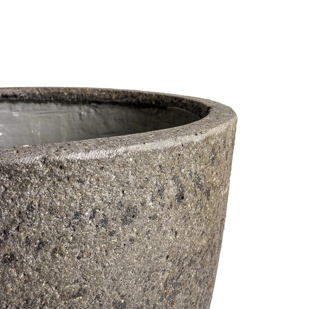 Jesslyn Cement & Stone Plant Pot - Granite Grey 5 Jesslyn Cement & Stone Plant Pot - Granite Grey - Image 3