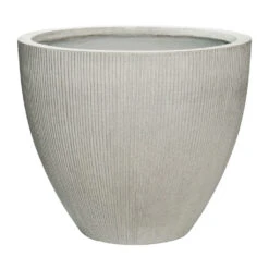 Jesslyn Plant Pot - Ridged Cement -Indoor Plants Store Jesslyn Plant Pot Ridged Cement 51x43cm
