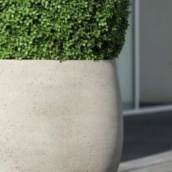 Jumbo Orb Planter - Stone Washed -Indoor Plants Store Jumbo Orb Planter Stone Washed Close Up