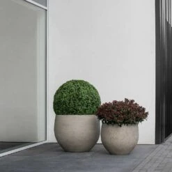 Jumbo Orb Planter - Stone Washed -Indoor Plants Store Jumbo Orb Planter Stone Washed Outdoor Plants
