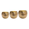Kody Metal Plant Pots - Set Of 3 - Large - Gold -Indoor Plants Store Kody Metal Plant Pots Set of 3 Large Gold