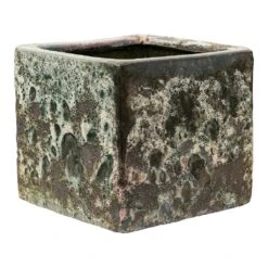 Lava Cube Relic Planter - Jade 19 Lava Cube Relic Planter - Jade -Indoor Plants Store Lava Cube Relic Planter Jade Large