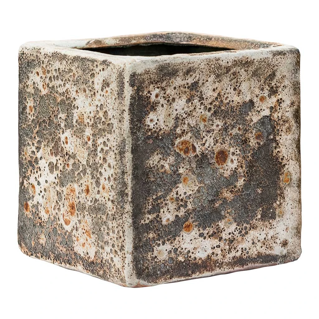 Lava Cube Relic Planter - Rust 8 Lava Cube Relic Planter - Rust - Image 6