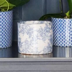 Lazzaro Plant Pot - Vintage Foliage -Indoor Plants Store Lazzaro Plant Pot Vintage Foliage 15 x 13cm