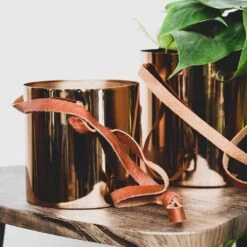Floro Hanging Plant Pot - Copper -Indoor Plants Store Lifestyle Floro Hanging Plant Pot Copper 13x13cm 1