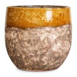 Lindy Plant Pot - Ochre -Indoor Plants Store Lindy Ochre 30x25cm