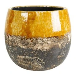 Lindy Plant Pot - Ochre -Indoor Plants Store Lindy Plant Pot Ochre
