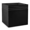 Line-Up Cube Planter - Matt Black -Indoor Plants Store Line Up Cube Planter Matt Black 48x48x48cm