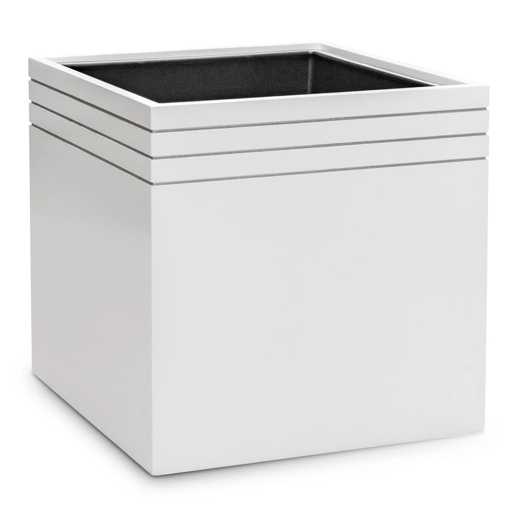 Line-Up Cube Planter - Matt White 3 Line-Up Cube Planter - Matt White