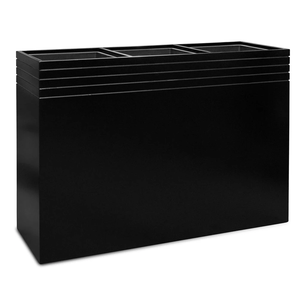 Line-Up Rectangle Planter - Matt Black 3 Line-Up Rectangle Planter - Matt Black