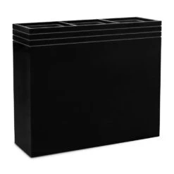 Line-Up Rectangle Planter - Matt Black 12 Line-Up Rectangle Planter - Matt Black -Indoor Plants Store Line Up Rectangle Planter Matt Black 88x30x75cm